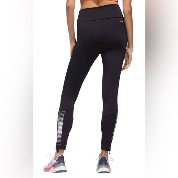 Adidas Women's Black Performance Leggings Athletic Size X-LARGE - Picture 2 of 12